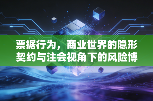 票据行为,商业世界的隐形契约与注会视角下的风险博弈