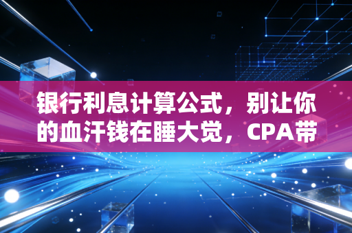 银行利息计算公式，别让你的血汗钱在睡大觉，CPA带你拆解存款背后的数字游戏