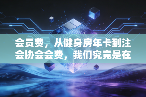 会员费,从健身房年卡到注会协会会费,我们究竟是在为身份买单还是为价值买单?
