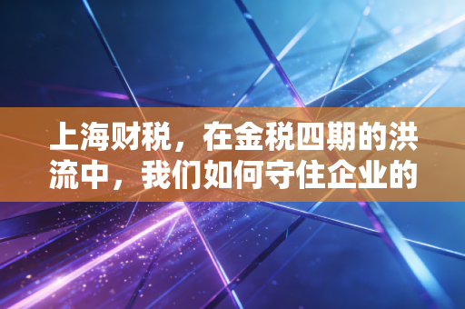上海财税，在金税四期的洪流中，我们如何守住企业的生命线？