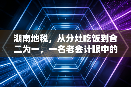湖南地税,从分灶吃饭到合二为一,一名老会计眼中的湘军税务变迁与营商温度