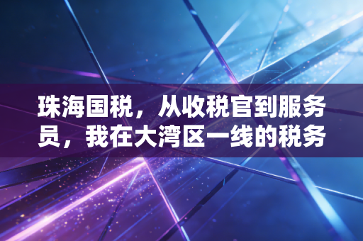 珠海国税，从收税官到服务员，我在大湾区一线的税务观察与思考