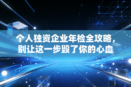 个人独资企业年检全攻略,别让这一步毁了你的心血