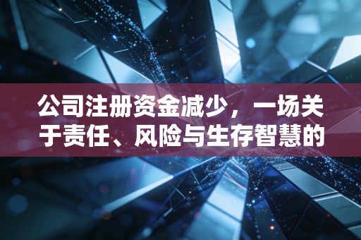 公司注册资金减少,一场关于责任、风险与生存智慧的减法运算