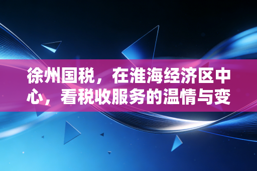 徐州国税，在淮海经济区中心，看税收服务的温情与变革