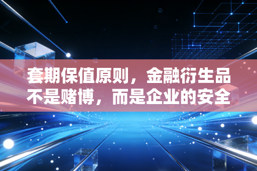 套期保值原则，金融衍生品不是赌博，而是企业的安全气囊