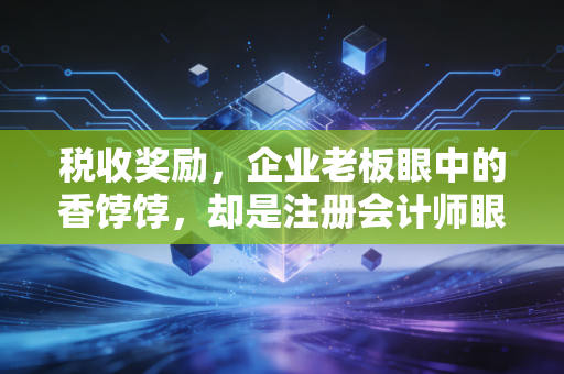 税收奖励，企业老板眼中的香饽饽，却是注册会计师眼中的双刃剑