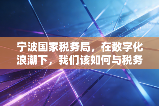 宁波国家税务局，在数字化浪潮下，我们该如何与税务和平共处？