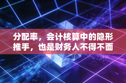分配率，会计核算中的隐形推手，也是财务人不得不面对的薛定谔难题