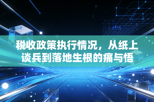 税收政策执行情况，从纸上谈兵到落地生根的痛与悟
