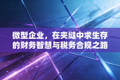 微型企业,在夹缝中求生存的财务智慧与税务合规之路