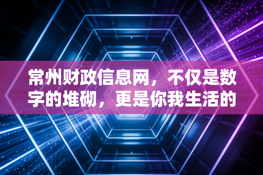 常州财政信息网,不仅是数字的堆砌,更是你我生活的隐形守护者