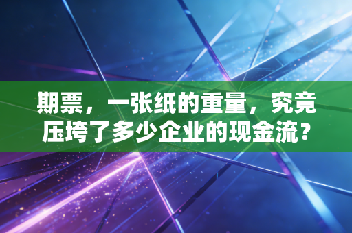 期票，一张纸的重量，究竟压垮了多少企业的现金流？