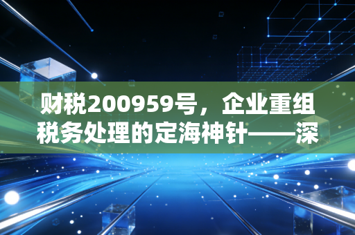 财税200959号，企业重组税务处理的定海神针——深度解析与实务避坑指南