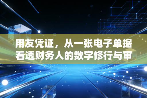 用友凭证，从一张电子单据看透财务人的数字修行与审计师的火眼金睛