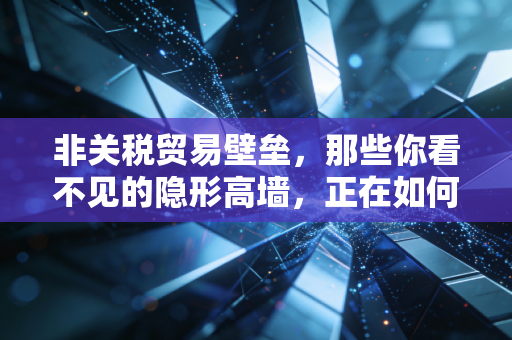 非关税贸易壁垒,那些你看不见的隐形高墙,正在如何重塑我们的商业与生活?