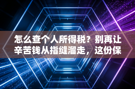 怎么查个人所得税？别再让辛苦钱从指缝溜走，这份保姆级攻略请收好
