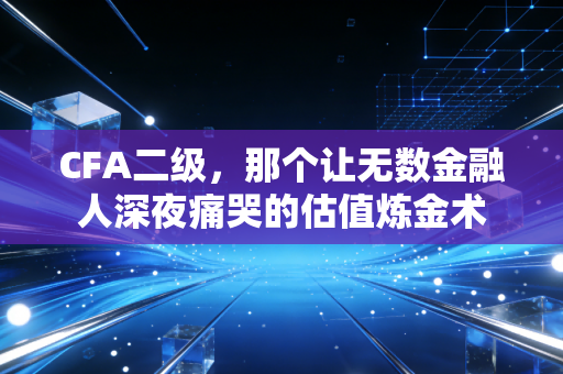 CFA二级，那个让无数金融人深夜痛哭的估值炼金术
