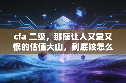 cfa 二级,那座让人又爱又恨的估值大山,到底该怎么翻?