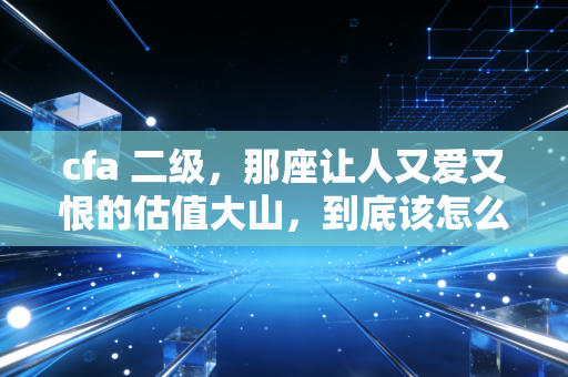 cfa 二级，那座让人又爱又恨的估值大山，到底该怎么翻？
