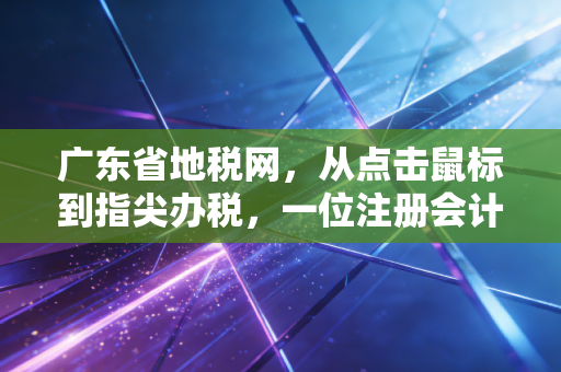 广东省地税网，从点击鼠标到指尖办税，一位注册会计师眼中的税务数字化变迁史