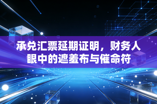 承兑汇票延期证明，财务人眼中的遮羞布与催命符