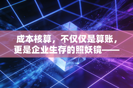 成本核算,不仅仅是算账,更是企业生存的照妖镜——一位注会老兵的肺腑之言