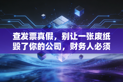 查发票真假，别让一张废纸毁了你的公司，财务人必须知道的生存法则