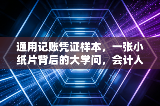 通用记账凭证样本,一张小纸片背后的大学问,会计人必读的避坑指南
