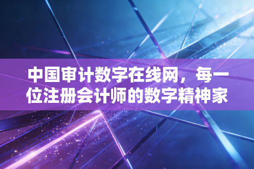 中国审计数字在线网，每一位注册会计师的数字精神家园与职业摆渡人