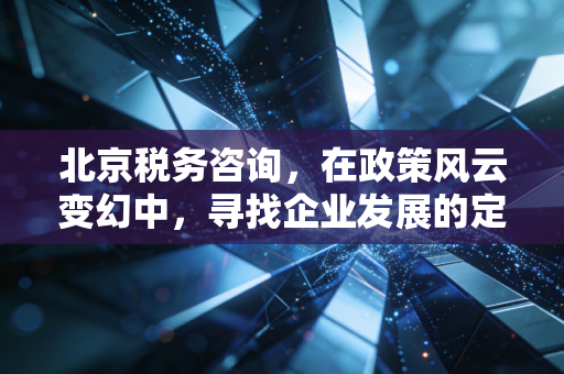 北京税务咨询，在政策风云变幻中，寻找企业发展的定海神针