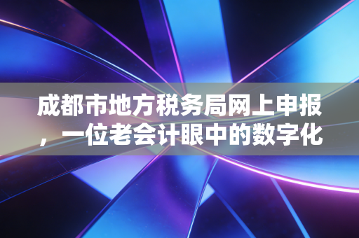 成都市地方税务局网上申报,一位老会计眼中的数字化变革与实操指南