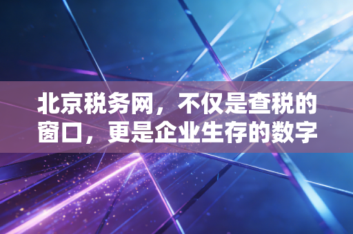 北京税务网，不仅是查税的窗口，更是企业生存的数字晴雨表——一名注册会计师的深度观察