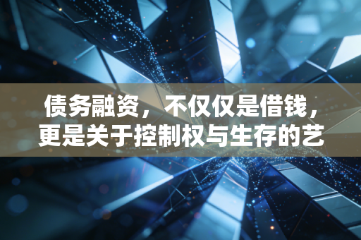 债务融资,不仅仅是借钱,更是关于控制权与生存的艺术