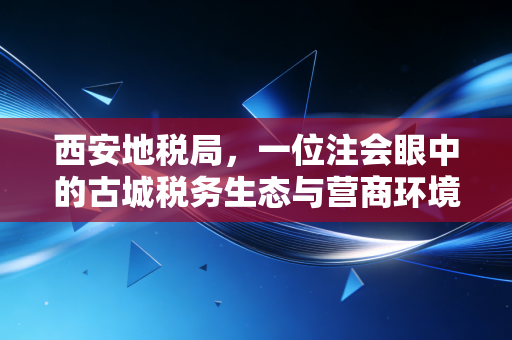 西安地税局，一位注会眼中的古城税务生态与营商环境的演变