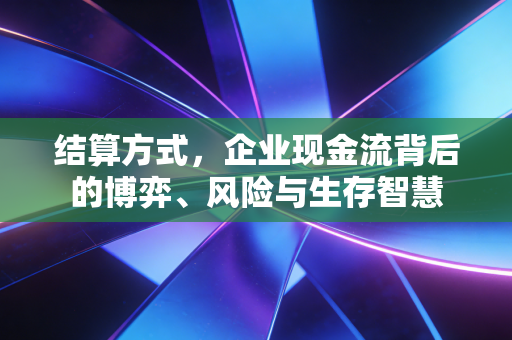 结算方式,企业现金流背后的博弈、风险与生存智慧
