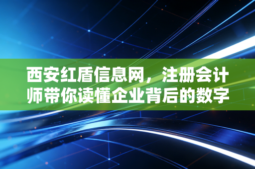 西安红盾信息网，注册会计师带你读懂企业背后的数字密码