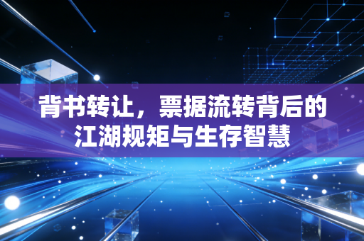 背书转让,票据流转背后的江湖规矩与生存智慧
