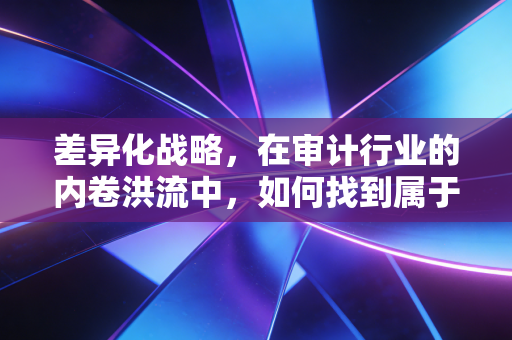 差异化战略,在审计行业的内卷洪流中,如何找到属于你的蓝海孤岛?