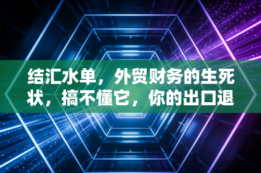 结汇水单，外贸财务的生死状，搞不懂它，你的出口退税可能是一场空谈