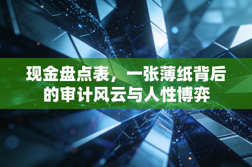 现金盘点表，一张薄纸背后的审计风云与人性博弈