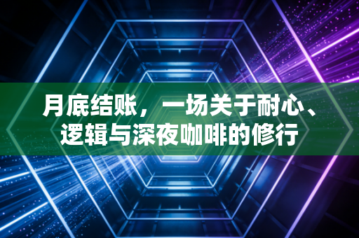 月底结账,一场关于耐心、逻辑与深夜咖啡的修行