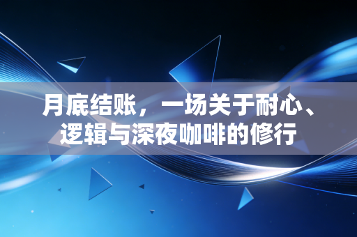 月底结账,一场关于耐心、逻辑与深夜咖啡的修行
