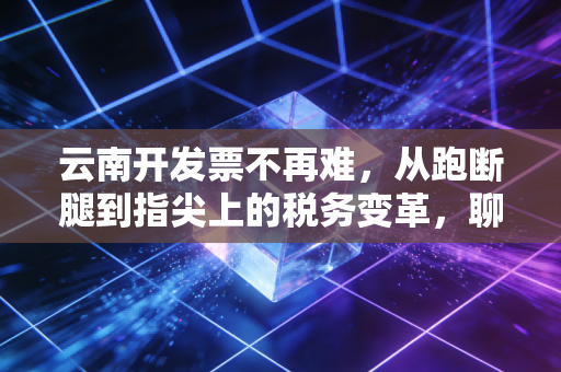云南开发票不再难，从跑断腿到指尖上的税务变革，聊聊全电发票下的那些事儿
