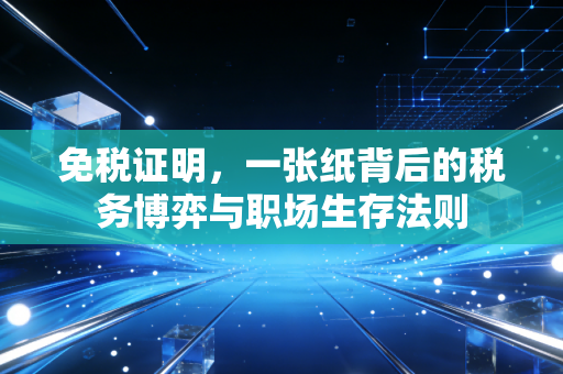 免税证明，一张纸背后的税务博弈与职场生存法则