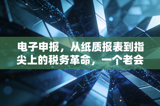 电子申报，从纸质报表到指尖上的税务革命，一个老会计的数字化独白