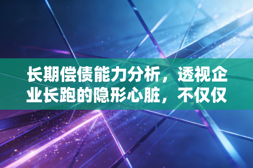 长期偿债能力分析，透视企业长跑的隐形心脏，不仅仅是算几个比率那么简单