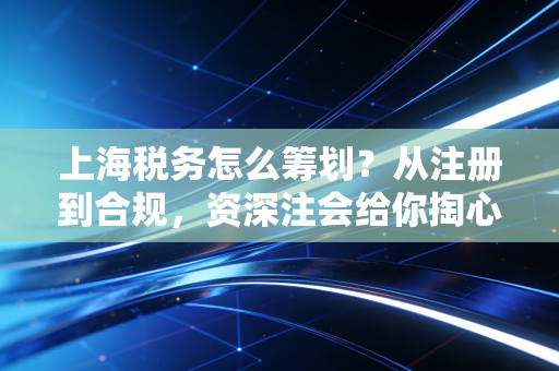 上海税务怎么筹划？从注册到合规，资深注会给你掏心窝子的建议