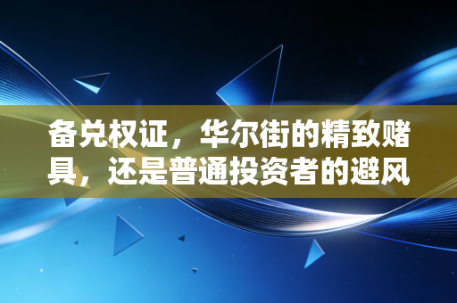 备兑权证，华尔街的精致赌具，还是普通投资者的避风港？