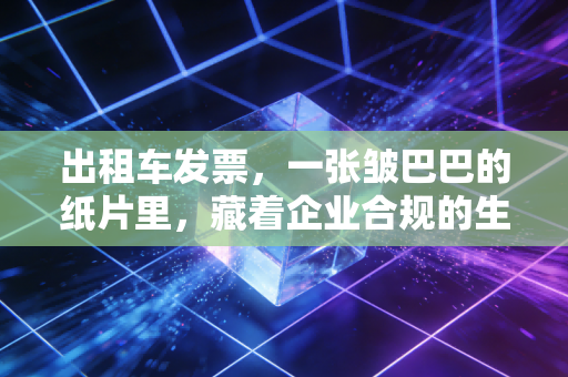出租车发票，一张皱巴巴的纸片里，藏着企业合规的生死线